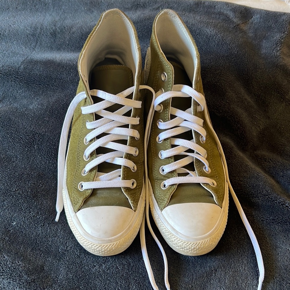 Green Hightop Converse